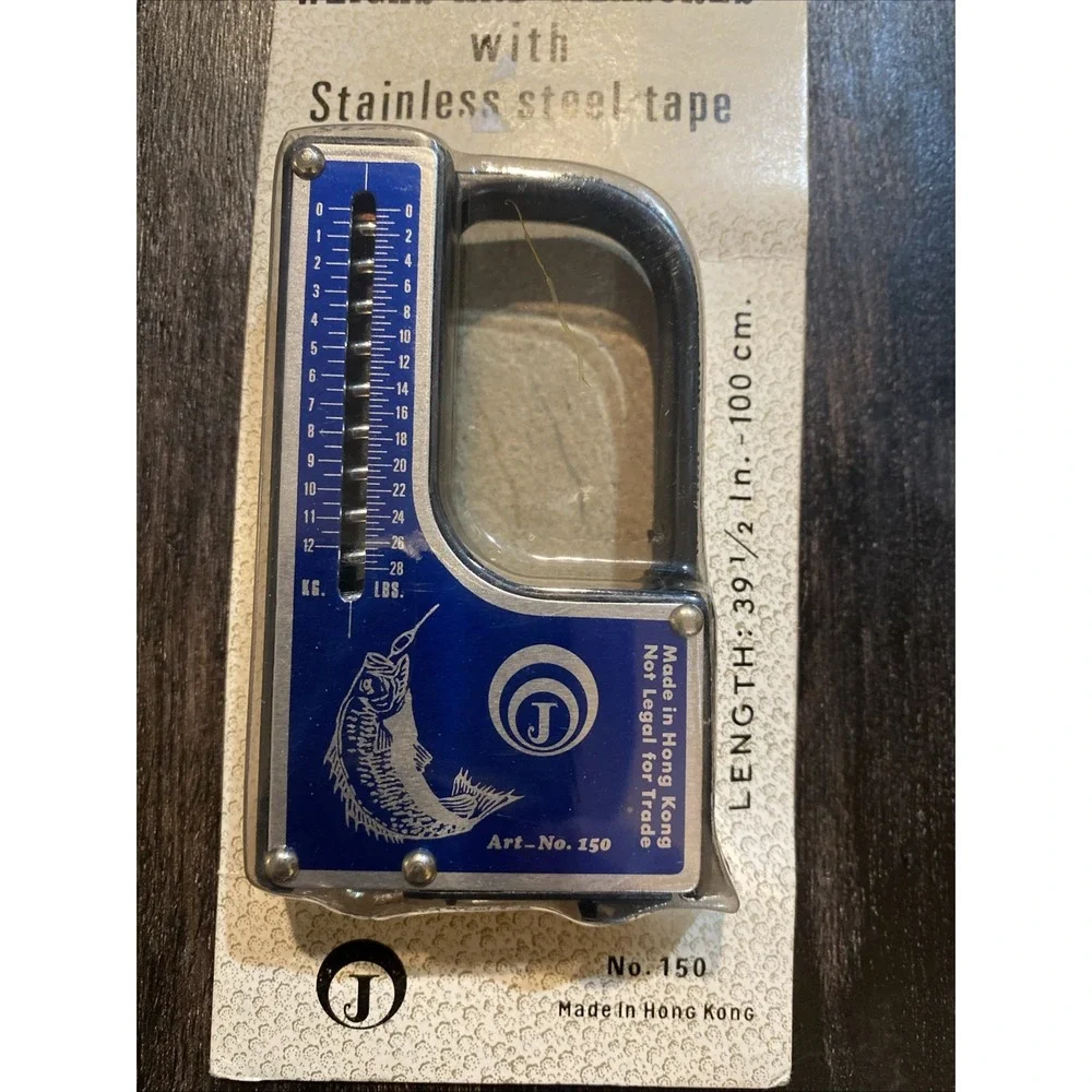 Vintage Rare Fishing Scale Measuring 28LBS/12KG Made in Hong Kong NOS NEW SEALED
